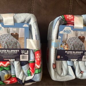 Bluey Plush Blanket - Multicolor set of 2